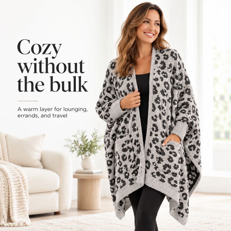 Plush Hooded Wearable Blanket