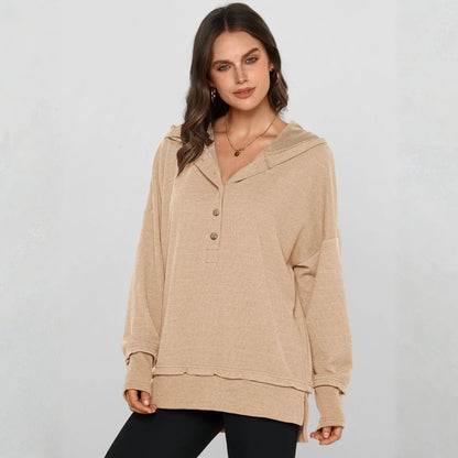 Oversized Button Up Hoodie