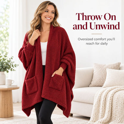 Plush Hooded Wearable Blanket