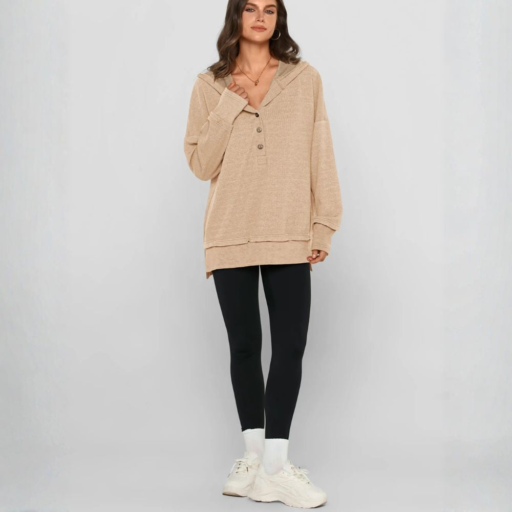 Oversized Button Up Hoodie