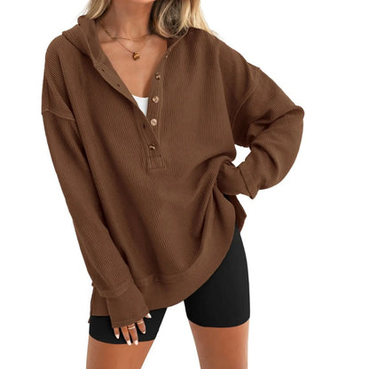 Oversized Button Up Hoodie