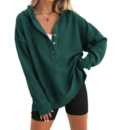 Oversized Button Up Hoodie