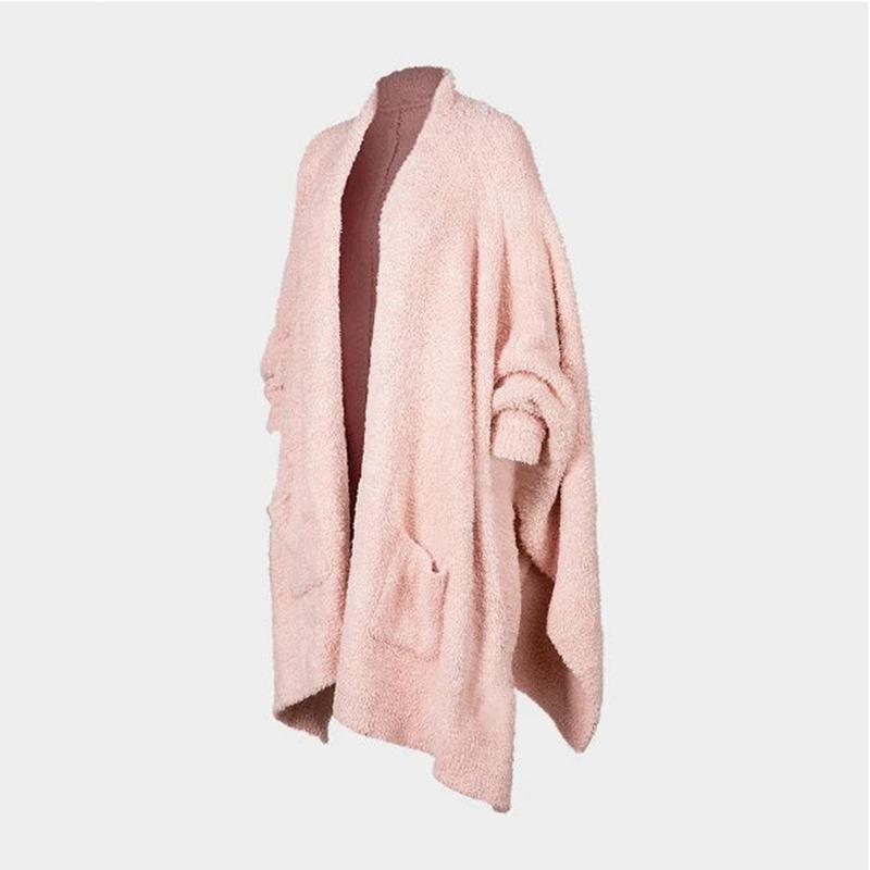 Plush Hooded Wearable Blanket